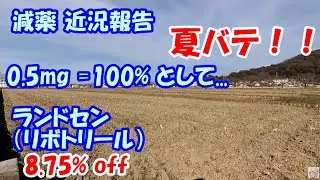 【減薬】 ランドセン（リボトリール） 8.75％ off 【夏ばて..😓】　　／ パニック障害、うつ　　　／ 0.5mg=100%として