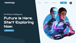 Landing Page with Light/Dark Mode using HTML CSS JavaScript