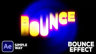 Text Bounce Effect Tutorial in After Effects ( After Effects Beginner )