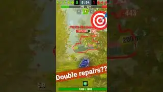 🎯 Double repairs 200IQ move  | F in the chat for 183 #shorts #wotblitz