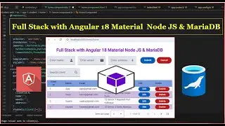 Full Stack + Angular 18 Material + Node JS + MariaDB