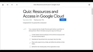 Resources and Access in Google Cloud || Google Cloud Fundamentals: Core Infrastructure