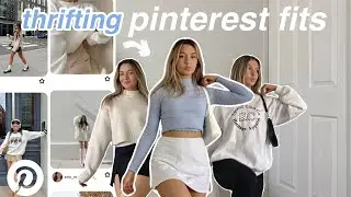 come thrifting with me for cosy closet basics ( + how i style my finds ) *thrifting pinterest fits*