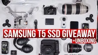 Samsung T5 SSD GIVEAWAY + unboxing #T5EFFECT