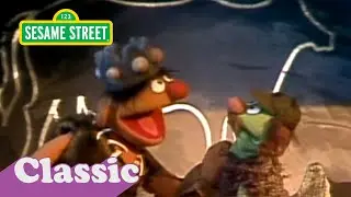 Ernie Caveman invents the Toothbrush | Sesame Street Classic