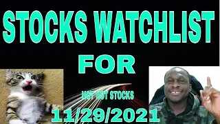 Watchlist for the Week Starting 11/29/2021: Market Sell-Off / Analysis