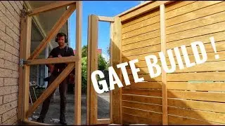 How to Build a Wooden Gate with Horizontal Slats