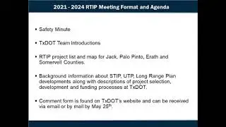 Jack County Rural Transportation Improvement Program FY 2021-2024