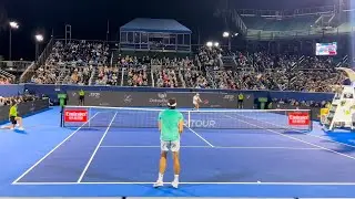 Taylor Fritz vs Nuno Borges Delray Beach Court Level View Highlights [4K 60fps]