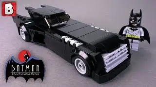 Sleek Batman Animated Series Batmobile LEGO MOC!