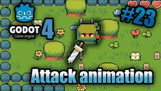 How to Create Melee Combat in Godot 4, #1: Attack Animation | ARPG in Godot 4 | tutorial | zeldalike