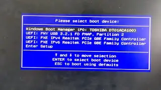 BIOS/Boot Menu setting on Acer Computer