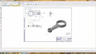 Компас 3D уроки - вставка цветной детали в чертеж