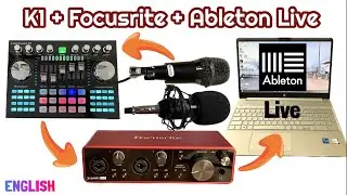 K1 Live Sound card to Foucusrite Audio Interface with Ableton Live (DAW) for Recording set up