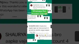 This Account Cannot Use Whatsapp Due To Spam Solution 2024 | Whatsapp Account Unbanned 