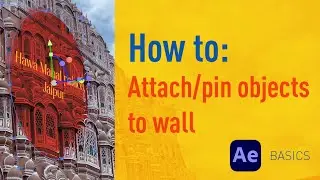 How to attach TEXT/Objects to wall in your footage | After Effects tutorial