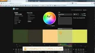 Adobe Kuler Extension tutorial