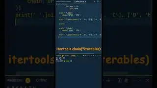 37 - How can we concatenate multiple iterables into a single sequence in Python? #python #coding