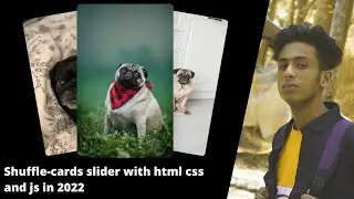 Shuffle cards slider with html css and js in 2022 with full source code | jishaansinghal