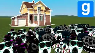 ROBLOX DOORS FAMILY VS HOUSES!! (Garrys Mod)