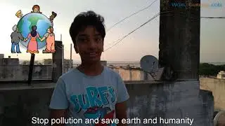 Stop pollution and save earth and humanity