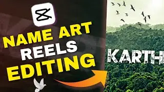 Instagram Viral Name Art Video Editing | Name art video editing Capcut