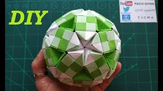 💚 Origami Sonobe Sphere TUTORIAL 💚 / Papiroflexia Esfera Modular / Origami sonobe star