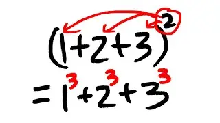 (1+2+3)^2=1^3+2^3+3^3