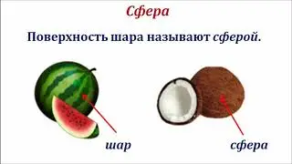 Шар. Математика 6 класс.