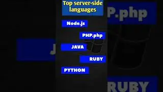 #youtubeshorts | Top server-side languages | PHP | NODE.JS | JAVA | RUBY | python | 💻👍