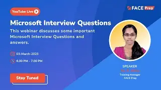 Microsoft Interview Questions | FACE Prep Placement Training Webinar #7