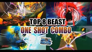 Top 8 Beast One Shot Combo - Blox Fruits