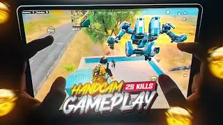 Handcam of the Strongest ipad Player in India🇮🇳 | PUBG Mobile 25kills Gameplay with Handcam!!