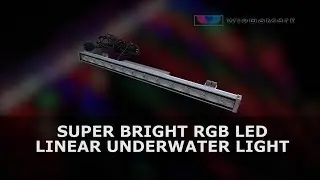 Super Bright RGB LED Linear Underwater Waterfall Light