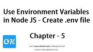 Ch 5 - Use Environment Variable in Node JS with TypeScript or Add .env file for configuration values