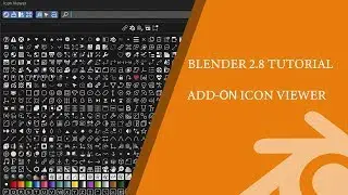 Blender 2.8 Add-on: Icon Viewer