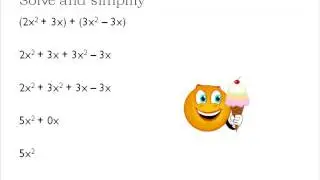 Addition and Subtraction of Polynomials (Simplifying Math)