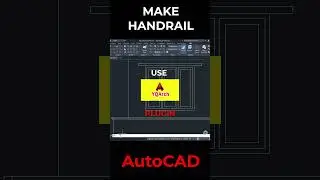 MAKE HANDRAIL #autocadtutorial #autocadtips #yqarch