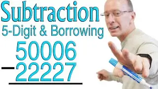 5 Digit Subtraction with Borrowing and Regrouping ✏️