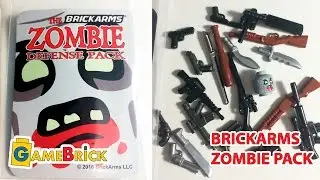 ЛЕГО ОРУЖИЕ Обзор брикармс зомби пак + Розыгрыш! brickarms Zombie Defense 2016 Pack