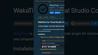 How to get a waka time Code extension 