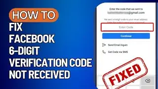 How to Fix Facebook 6 Digit Verification Code Not Received Problem on Android Phone! (2023)