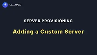 Adding a custom server