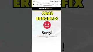 Free Fire Ob48 Advance Server Sorry This Page Is Not Available Error Fix | How To register 