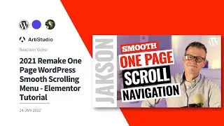 FAB Reacts : 2021 Remake One Page WordPress Smooth Scrolling Menu - Elementor Tutorial