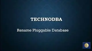 Rename oracle pluggable database