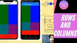 Rows and Columns in Flutter, details concept about rows and column for beginners