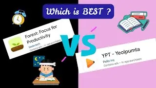 Forest App VS Yeolpumta App (YPT) ⏰📚 / Which is best for Study 🤷 / Pick your Productivity app now