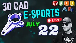 CAD vs CAD eSport! Model Monday LIVE - 1 PM  - JULY 22 - Speedmodeling!