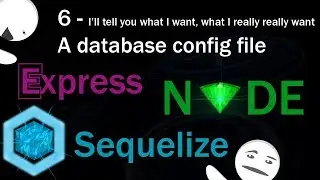 Nodejs and mysql using sequelize part 6 - setting up db config files